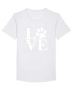 LOVE Tricou mânecă scurtă guler larg Bărbat Skater