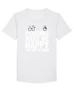 PENGUINS Tricou mânecă scurtă guler larg Bărbat Skater