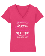 PERSONALITY Tricou mânecă scurtă guler V Damă Evoker
