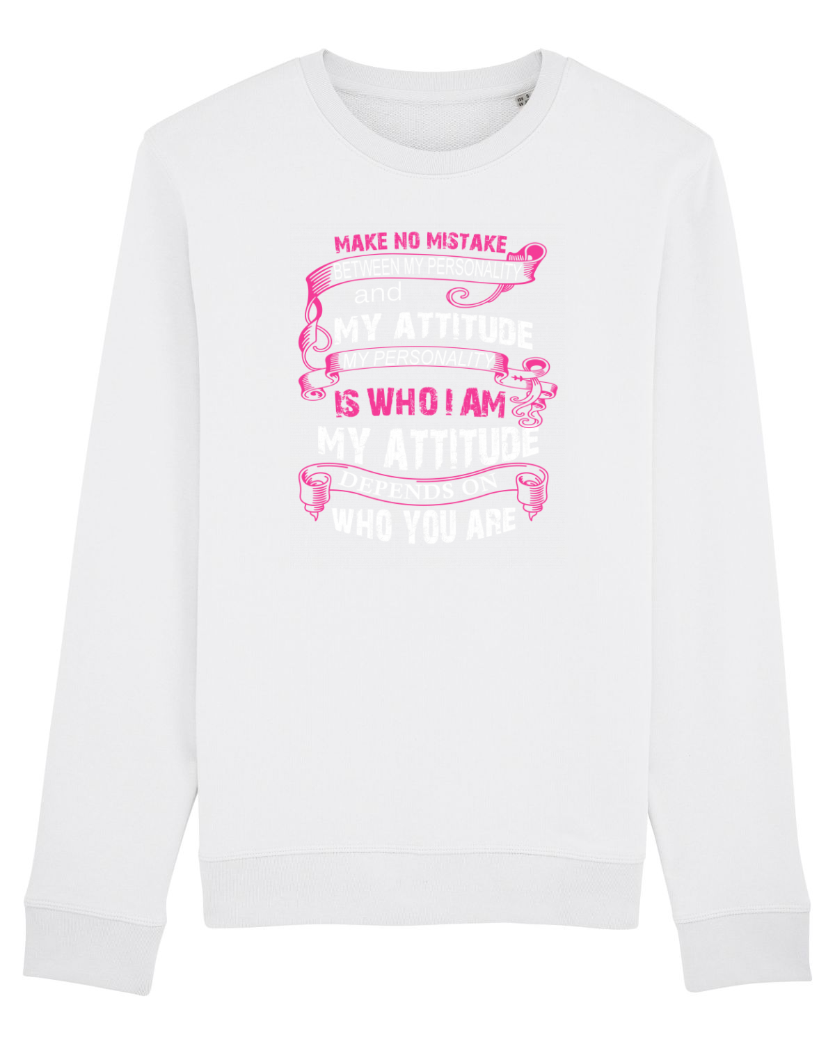 Bluză mânecă lungă Unisex Rise White