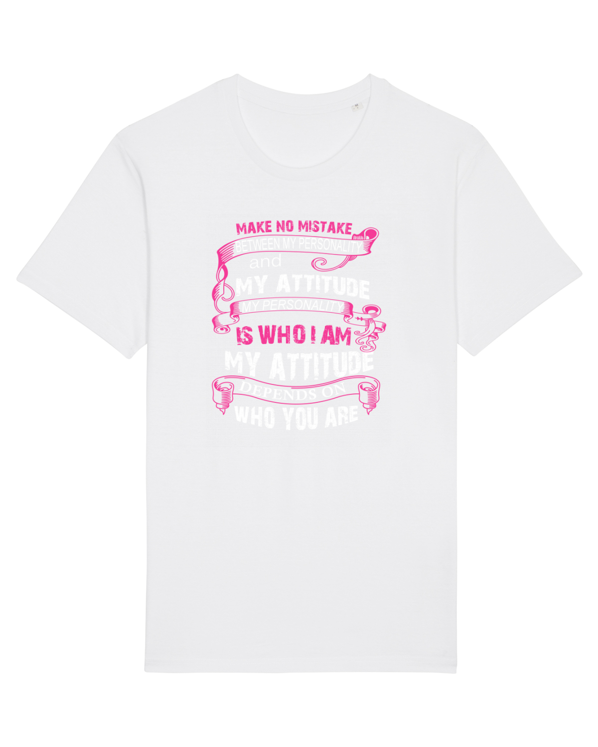 Tricou mânecă scurtă Unisex Rocker White