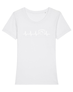 CAMERA FOTO Tricou mânecă scurtă guler larg fitted Damă Expresser