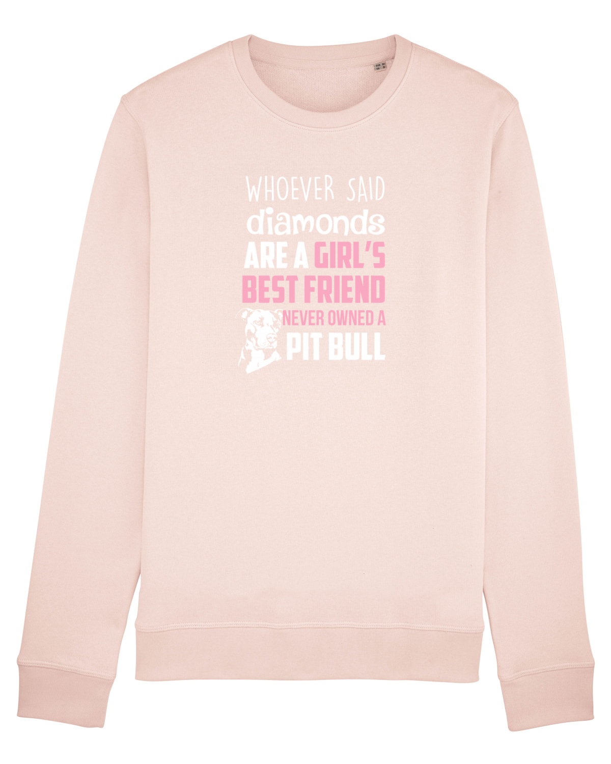 Bluză mânecă lungă Unisex Rise Candy Pink