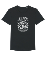 Never Give Up White Fist Tricou mânecă scurtă guler larg Bărbat Skater