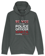 POLICE OFFICER Hanorac cu fermoar Unisex Connector