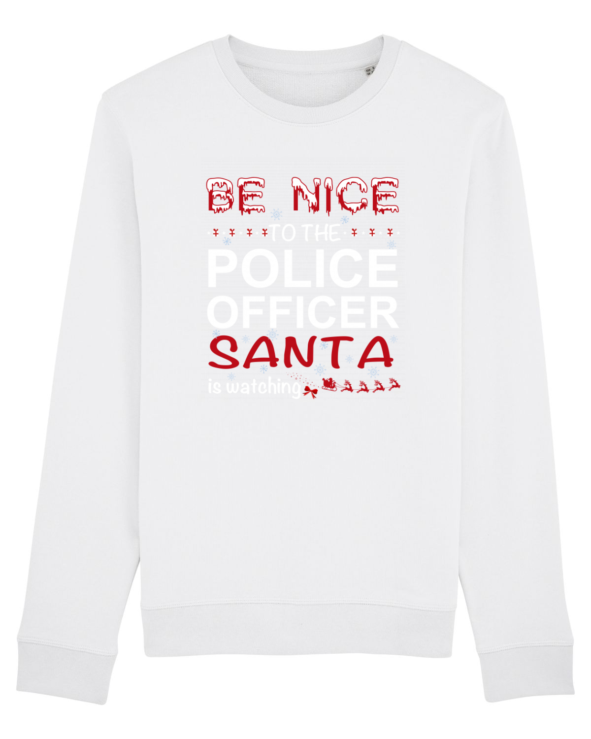 Bluză mânecă lungă Unisex Rise White