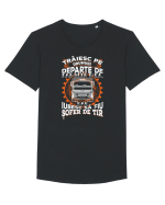 Șofer de tir Tricou mânecă scurtă guler larg Bărbat Skater