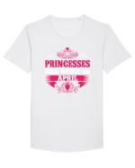 BORN IN APRIL Tricou mânecă scurtă guler larg Bărbat Skater