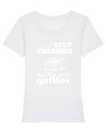 CRUISE Tricou mânecă scurtă guler larg fitted Damă Expresser