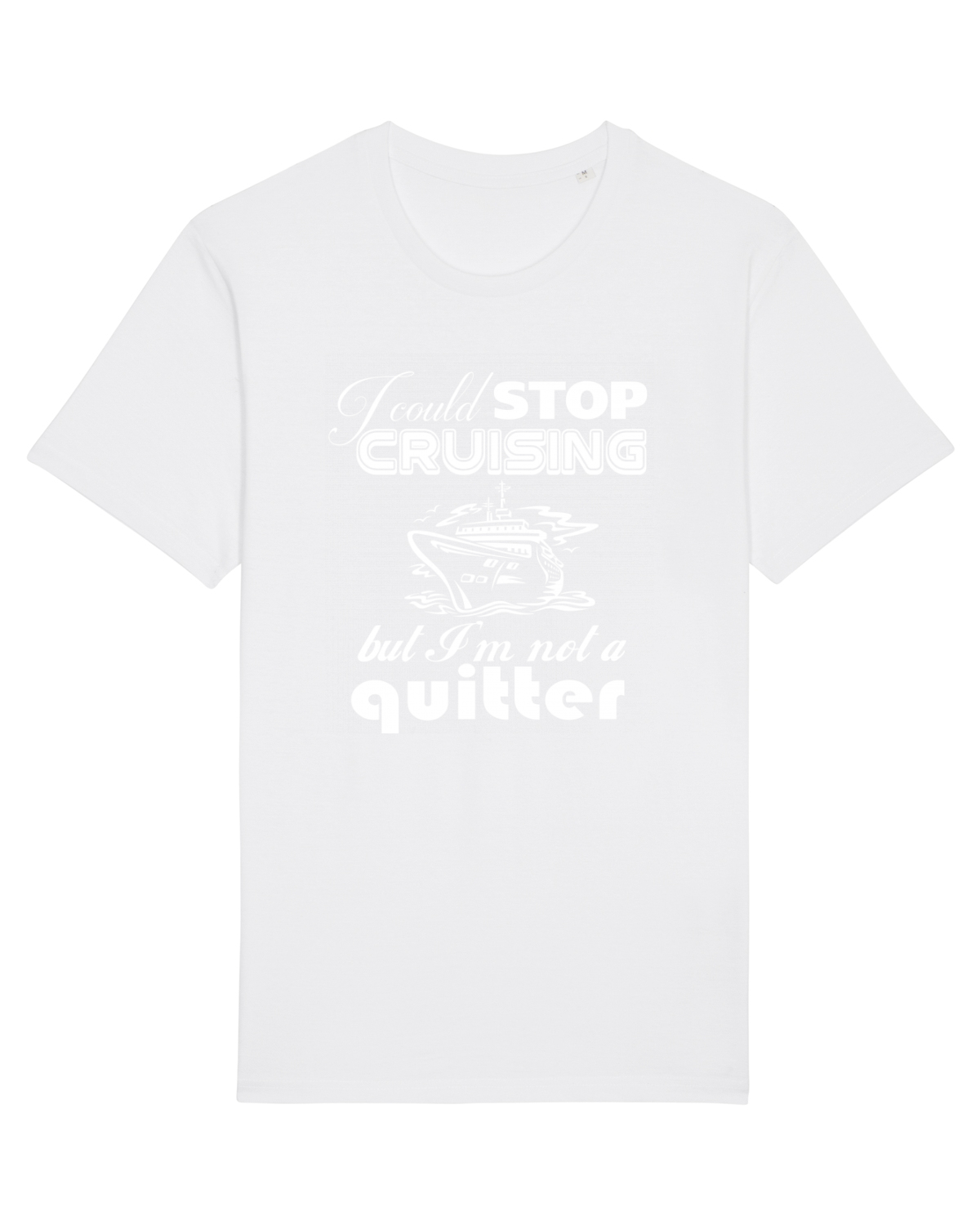 Tricou mânecă scurtă Unisex Rocker White