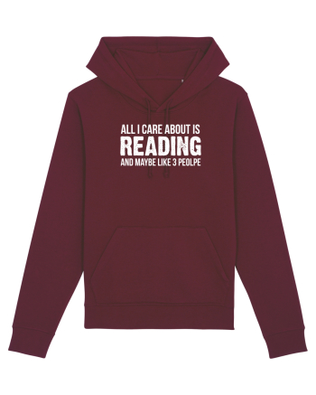 READING BOOKS Burgundy