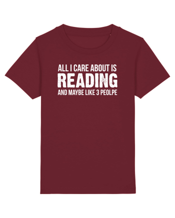READING BOOKS Burgundy