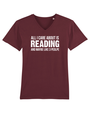 READING BOOKS Burgundy