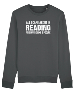 READING BOOKS Bluză mânecă lungă Unisex Rise