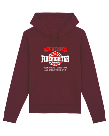 RETIRED FIREFIGHTER Burgundy