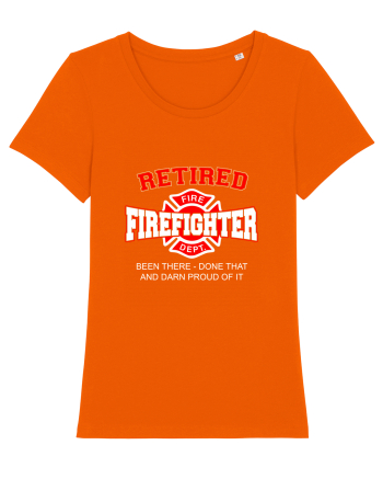 RETIRED FIREFIGHTER Bright Orange