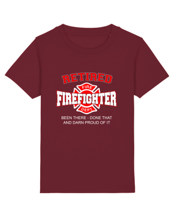RETIRED FIREFIGHTER Burgundy