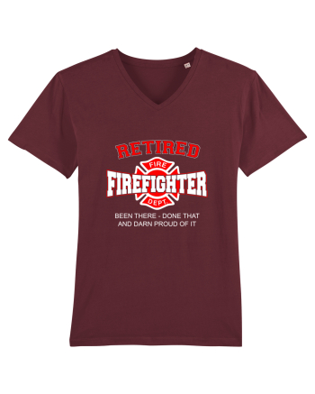 RETIRED FIREFIGHTER Burgundy
