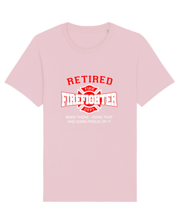 RETIRED FIREFIGHTER Cotton Pink