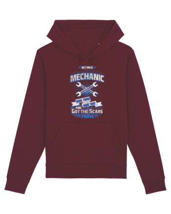 RETIRED MECHANIC Burgundy