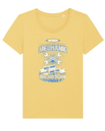 RETIRED MECHANIC Tricou mânecă scurtă guler larg fitted Damă Expresser