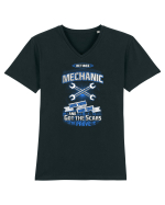 RETIRED MECHANIC Tricou mânecă scurtă guler V Bărbat Presenter