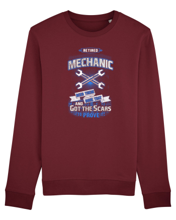 RETIRED MECHANIC Burgundy