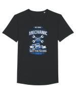 RETIRED MECHANIC Tricou mânecă scurtă guler larg Bărbat Skater