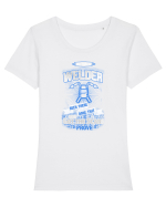 RETIRED WELDER Tricou mânecă scurtă guler larg fitted Damă Expresser