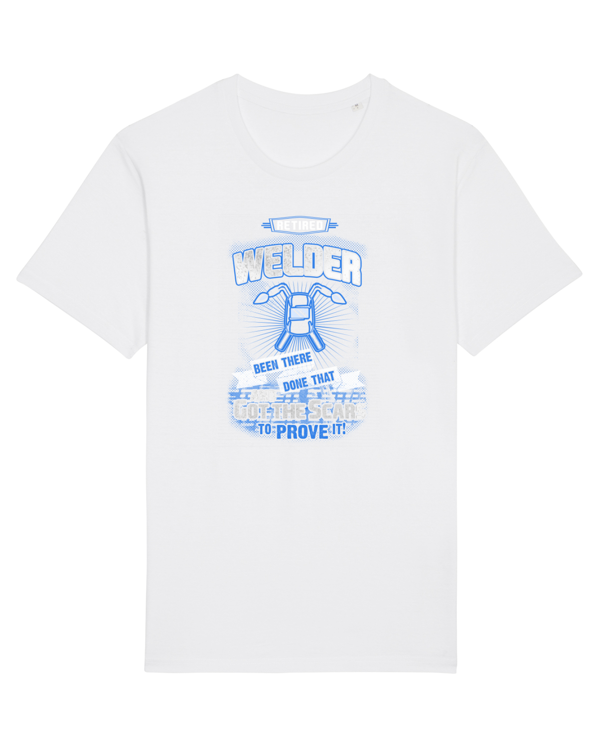 Tricou mânecă scurtă Unisex Rocker White