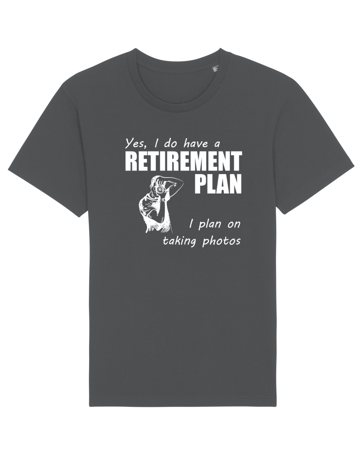 Tricou mânecă scurtă Unisex Rocker Anthracite