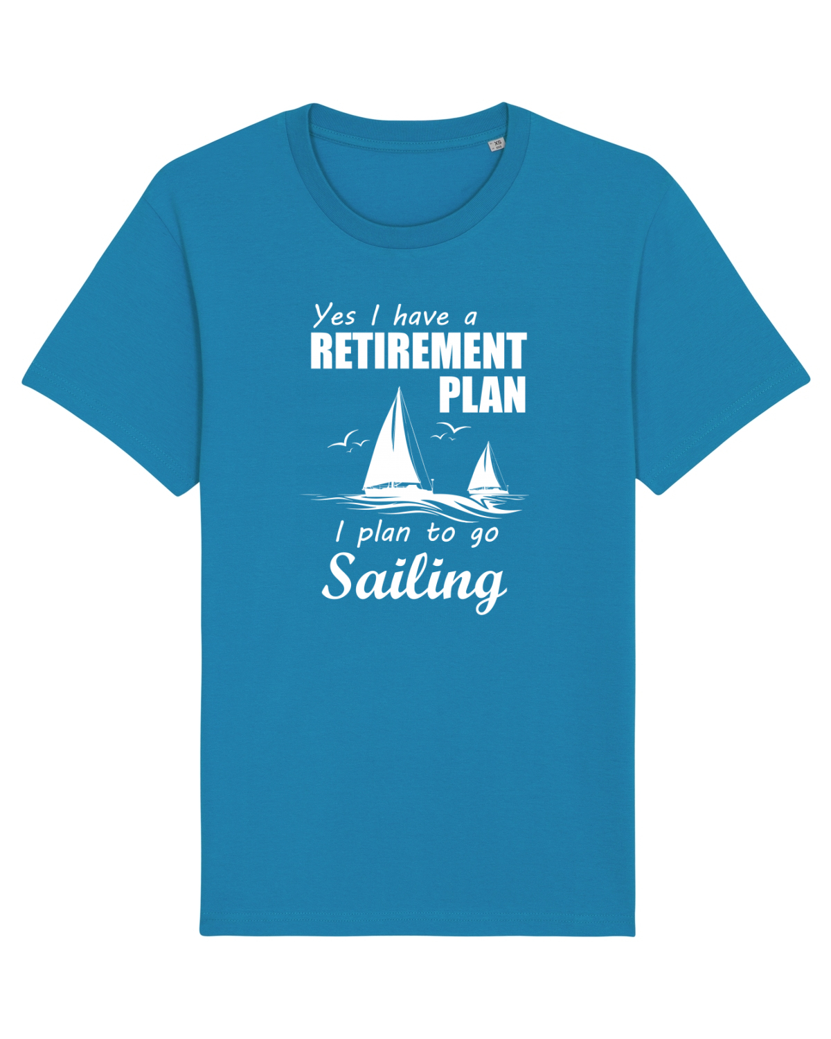 Tricou mânecă scurtă Unisex Rocker Azur