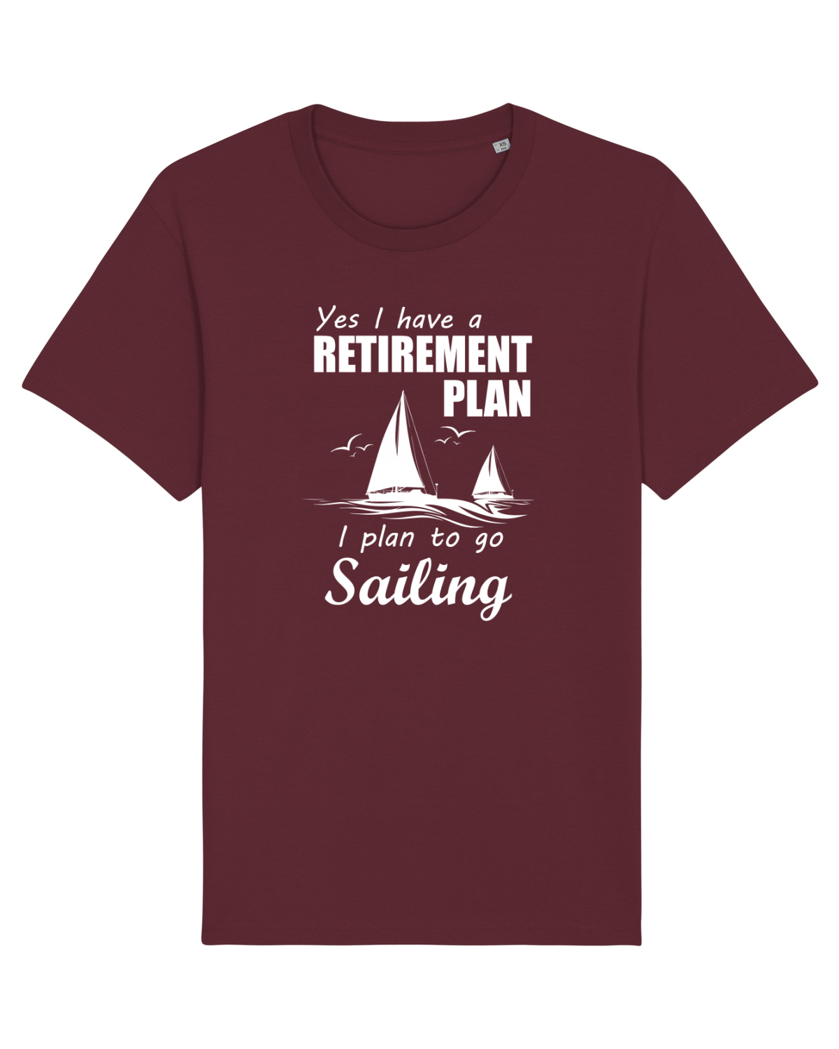 Tricou mânecă scurtă Unisex Rocker Burgundy