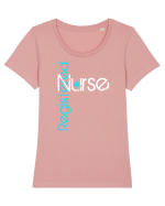 NURSE Tricou mânecă scurtă guler larg fitted Damă Expresser