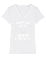 ENEMY Tricou mânecă scurtă guler V Damă Evoker