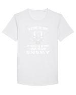 ENEMY Tricou mânecă scurtă guler larg Bărbat Skater