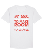 SARCARM Tricou mânecă scurtă guler larg Bărbat Skater