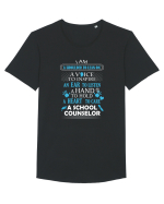 SCHOOL COUNSELOR Tricou mânecă scurtă guler larg Bărbat Skater