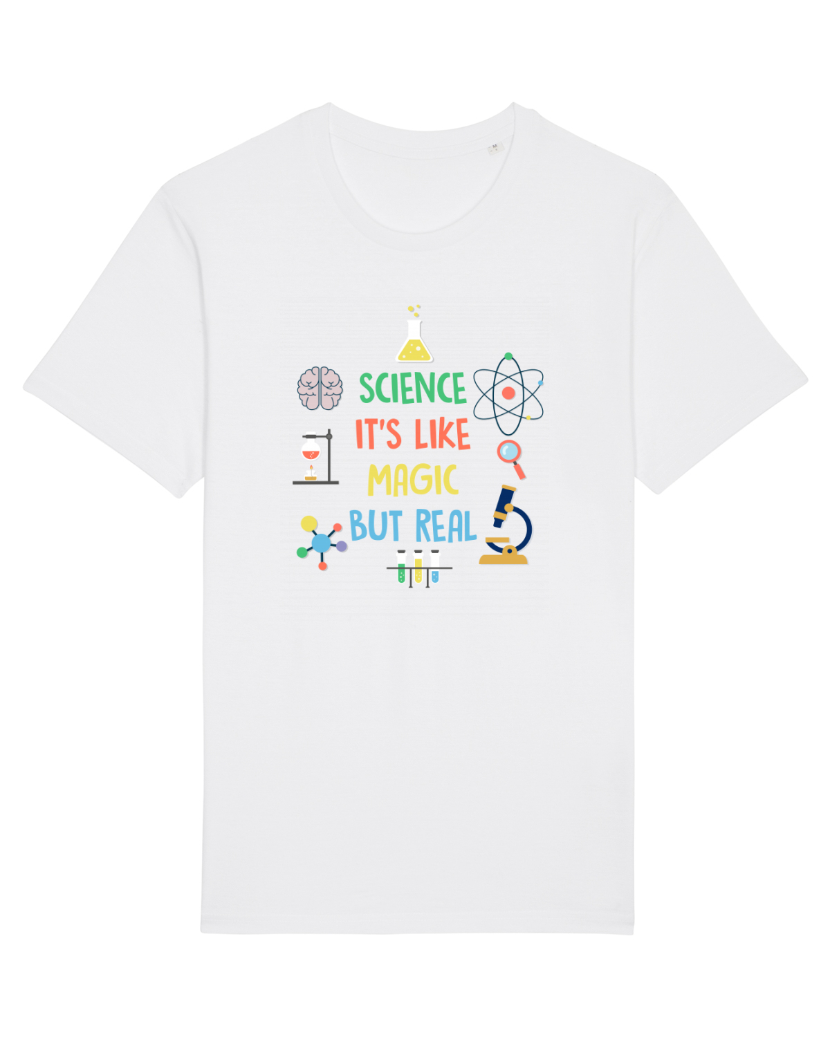 Tricou mânecă scurtă Unisex Rocker White