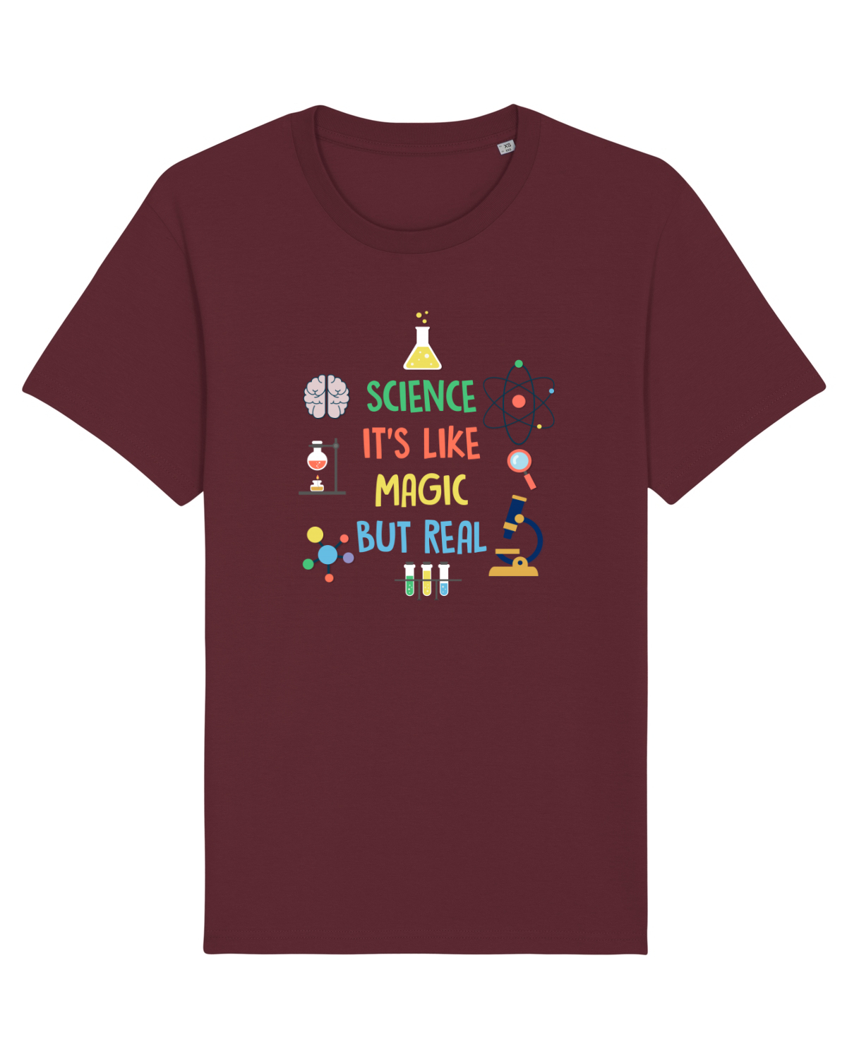 Tricou mânecă scurtă Unisex Rocker Burgundy
