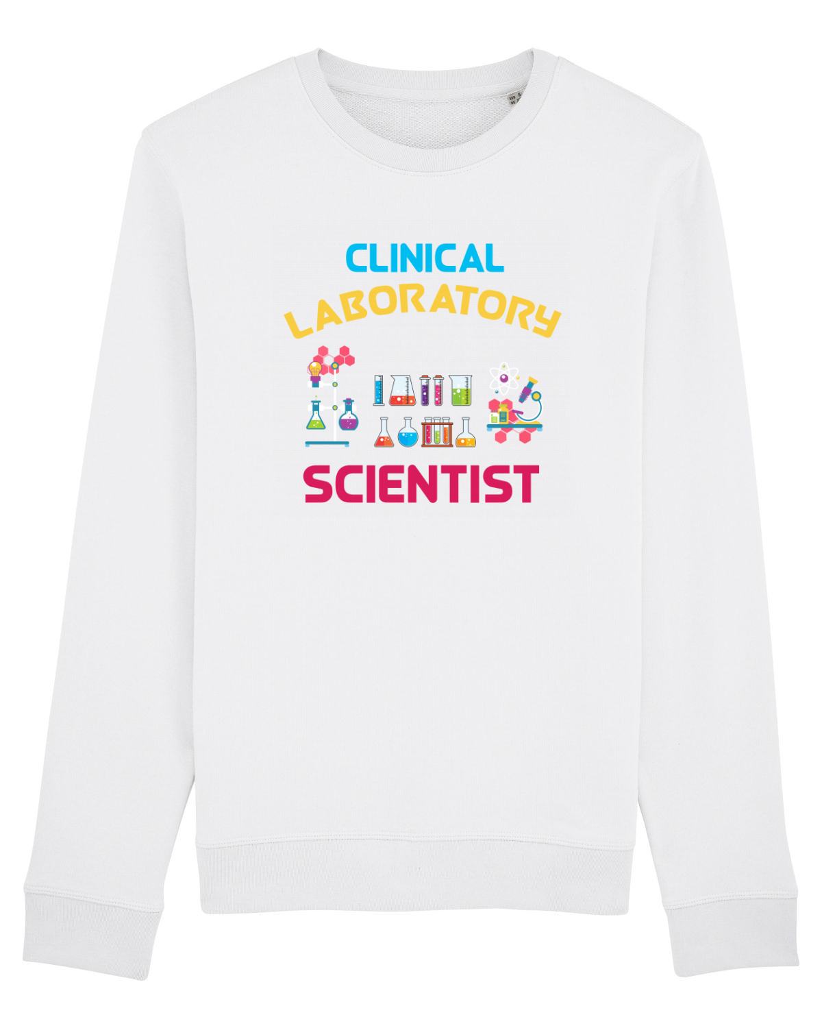 Bluză mânecă lungă Unisex Rise White