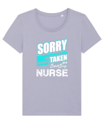 NURSE Tricou mânecă scurtă guler larg fitted Damă Expresser