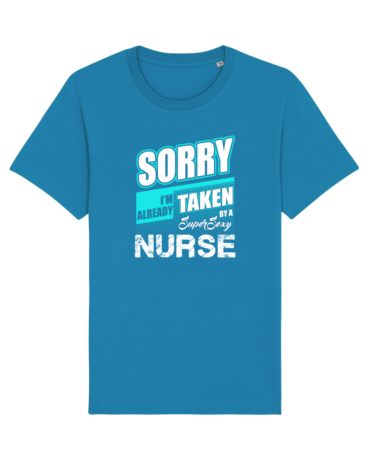 Tricou mânecă scurtă Unisex Rocker Azur
