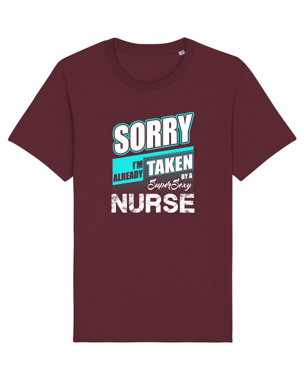 Tricou mânecă scurtă Unisex Rocker Burgundy