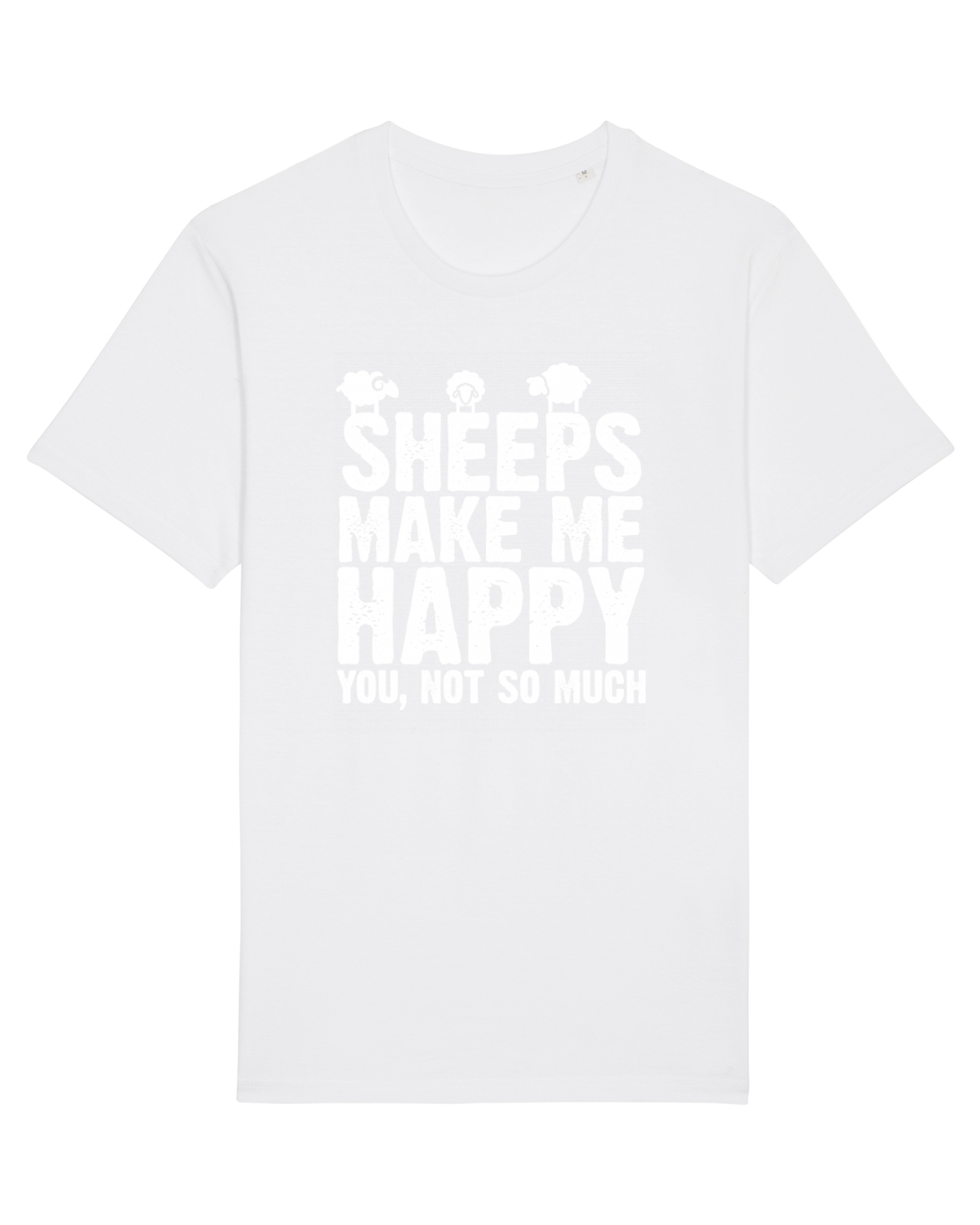 Tricou mânecă scurtă Unisex Rocker White