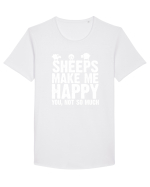 SHEEPS Tricou mânecă scurtă guler larg Bărbat Skater