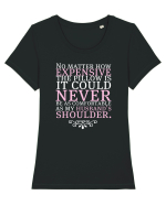 HUSBAND Tricou mânecă scurtă guler larg fitted Damă Expresser