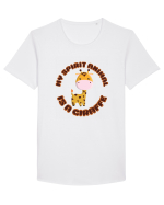 Kawaii Giraffe  Tricou mânecă scurtă guler larg Bărbat Skater