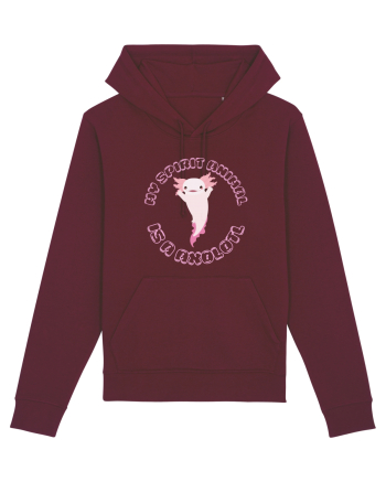 Kawaii Axolotl Burgundy