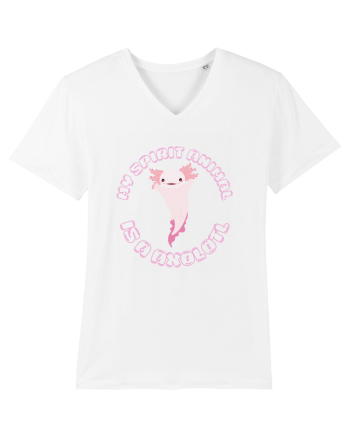 Kawaii Axolotl White